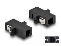DELOCK LWL Kupplung MTRJ Buchse zu MTRJ Buchse schwarz