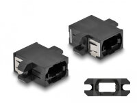 DELOCK LWL Kupplung MPO Buchse zu MPO Buchse schwarz