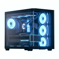 AeroCool Geh Midi P500C-G-BK-V1 o.N. Full Tempered Glas (B)