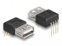 DELOCK Adapter USB 2.0 Typ-A Buchse > 4 Pin 90°...