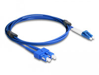 DELOCK LWL Kabel mit Metallarmierung LC Duplex Singlemode 2m