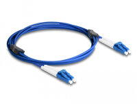 DELOCK LWL Kabel mit Metallarmierung LC Duplex Singlemode 2m