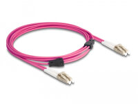 DELOCK LWL Kabel mit Metallarmierung LC Duplex Multimode 3m