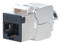 INTELLINET Cat6a 10G STP Keystone-Modul schwarz