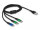 DELOCK USB Ladekabel 3 in 1 Typ-A zu Micro USB/ 2x USB 1 m