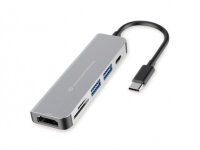 CONCEPTRONIC  6-1 Dock USB-C->HDMI/2xUSB-A/SD/TF/+...