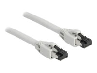 DELOCK RJ45 Netzwerkkabel Cat.8.1S/FTP 2m bis 40Gbps Grau