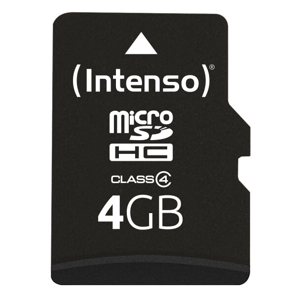 SD MicroSD Card  4GB Intenso inkl. SD Adapter