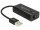 DeLOCK Adapter USB 2.0 -> RJ45 Ethernet 10/100Mbit schwarz