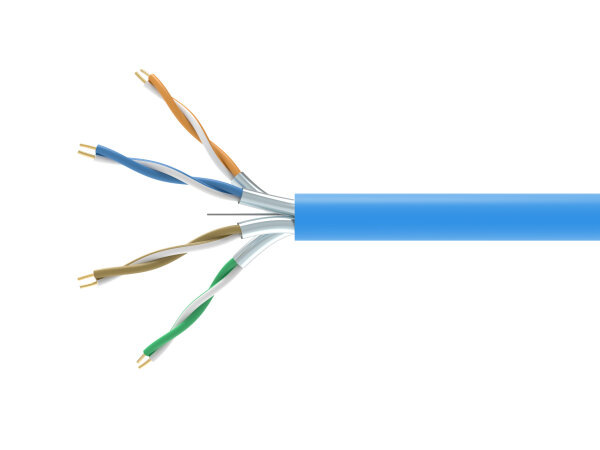 Equip Instal.Kab Cat6A ECA  U/FTP       305.00m    blau LSZH