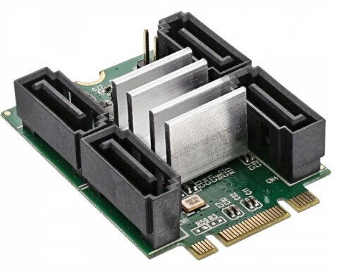 InLine M.2 PCIe 2.0 SATA Karte