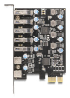 DELOCK USB 5 Gbps PCI Express x1 Karte zu 5 x extern