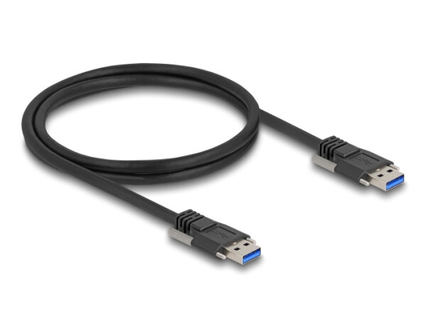DELOCK USB 5 Gbps Kabel Typ-A St zu Typ A St 19mm schwarz