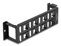 DELOCK Keystone Halterung 8 Port Panel Aufbau vertikal