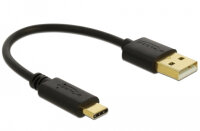 DELOCK USB Ladekabel Typ-A > USB Type-C 3 A 15cm