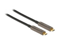 DELOCK Aktives Optisches USB-C Video Kabel  4K 60 Hz 20 m