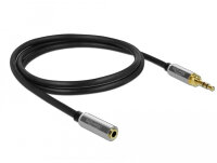 DELOCK Klinkenverlängerungskabel 3,5 mm 3 Pin St zu...