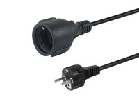 Equip Stromkabel CEE 7/7->CEE 7/3 St/Bu   schwarz...