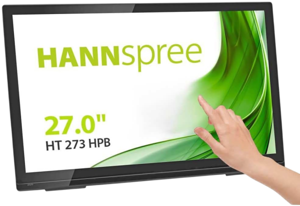 68.6cm (27") Hannspree HannsG HT273HPB IPS Touchscreen Full-HD 1920x180 Touch HDMI Lautsprecher schwarz