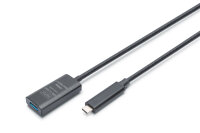 DIGITUS Verlängerungskabel USB-C->USB-A St./Bu....