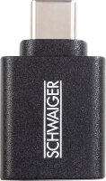 Schwaiger USB-Adapter USB3.1C->USB3.0A Schwarz