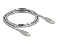 DELOCK USB-C 2.0 Kabel mit Metallmantel USB Typ-C St >...