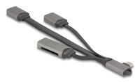 DELOCK 2 Port USB Hub inklusive SD und Micro SD Card Reader