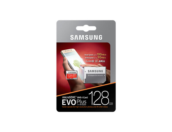 128GB Samsung mSDXC EVO Plus