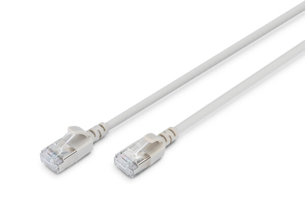 DIGITUS Patchkabel CAT 6A F/FTP Slim 3,00m grau