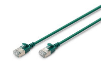 DIGITUS Patchkabel CAT 6A F/FTP Slim 1,50m grün