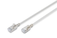 DIGITUS Patchkabel CAT 6A F/FTP Slim 1,00m grau
