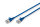 DIGITUS Patchkabel CAT 6A F/FTP Slim 0,30m blau