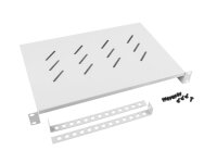 LANBERG 19" Fachboden 1U 483x300mm, max. 25kg, grau