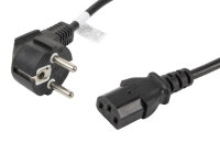 LANBERG Netzkabel CEE 7/7 90°->IEC 320 C13 1,8m VDE