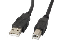 LANBERG USB-A(M)->USB-B(M) 2.0 Kabel 5m schwarz