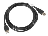 LANBERG USB-A Verlängerungskabel M/F 2.0 1,8m schwarz