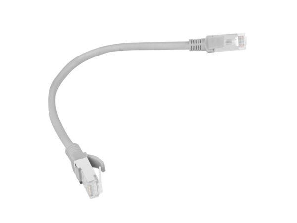 LANBERG Patchkabel CAT.6 UTP 0,25m Fluke Zertifikat gr