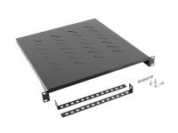 LANBERG 19" Fachboden 1U 483x500mm, max. 25kg, schwarz