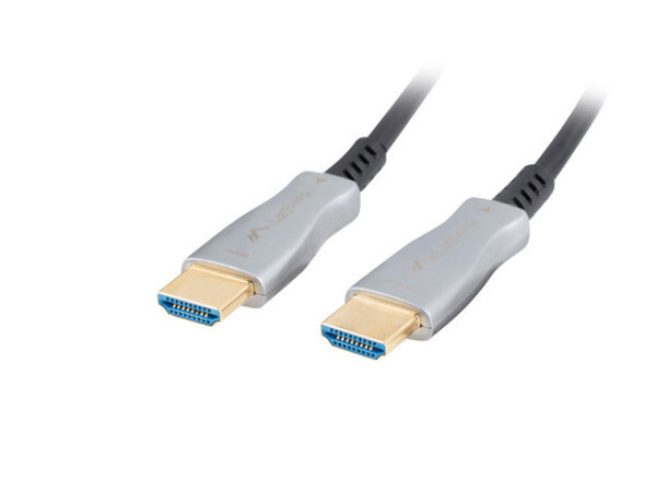 LANBERG HDMI M/M V2.0 Kabel 50m 4K optisch AOC schwarz
