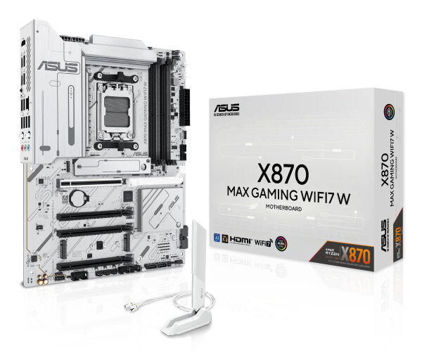 ASUS X870 MAX GAMING WIFI7 W              (AMD,AM5,DDR5,ATX)