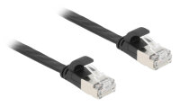 DELOCK Patchkabel gewinkelt RJ45 S/STP Cat6A 0.25m schwarz