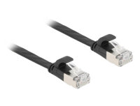 DELOCK Patchkabel gewinkelt RJ45 S/FTP Cat6  7,5m Schwarz