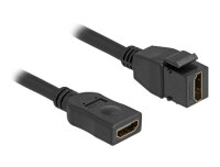 DELOCK Keystone Modul HDMI Buchse zu HDMI Buchse Schwarz