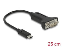 DELOCK Adapter USB Type-C zu 1 x Seriell RS-232 D-Sub 9