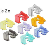 DELOCK Netzwerk RJ45 Reparatur Clip 16 Stück Starter...