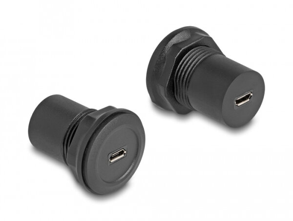 DELOCK USB 2.0 Typ Micro-B zu USB 2.0 Typ Micro-B Einbaubu.