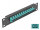 DELOCK 10" LWL Patchpanel 12 Port SC Simplex aqua 1HE schw.