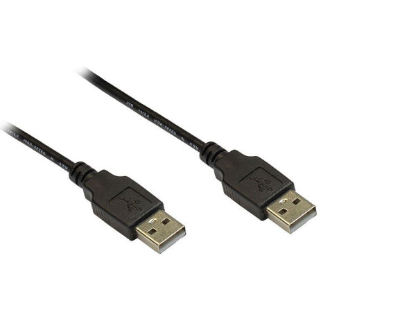 Good Connections USB2.0 Kabel A-A schw. 0,5m