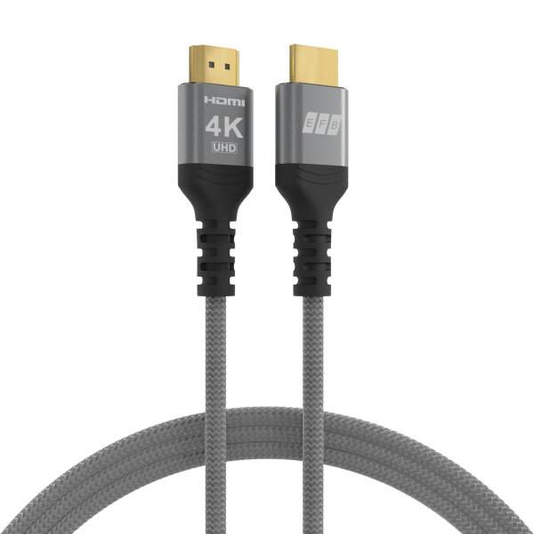 EFB HDMI Kabel High-Speed m. Ethernet 4K60Hz 5,0m grau