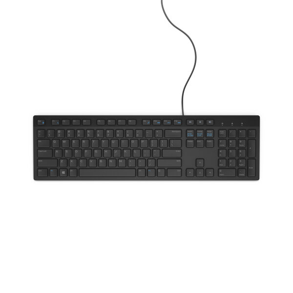 Dell Tastatur KB216 USB QWERTY Schwarz